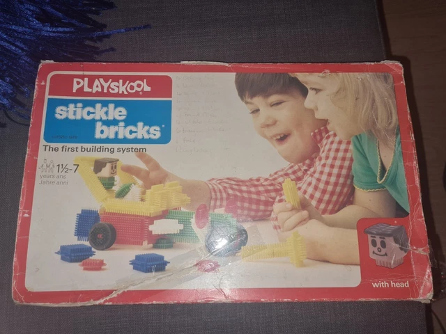 VINTAGE STICKLE BRICKS 1980’s PLAYSKOOL BOXED ORIGINAL COMPLETE 1976 ...