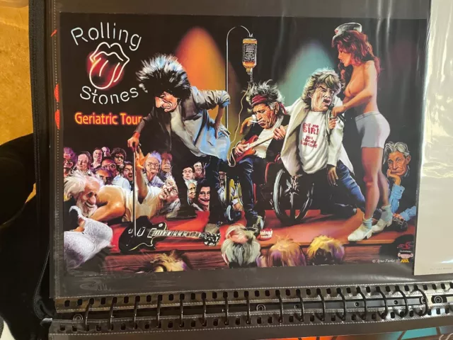 Rolling Stone Geriatrics Tour Poster--11 5/8 x 16 5/8