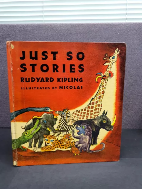 Childrens Book Just So Stories 1952 Rudyard Kipling Very Good Plus Animals VTG 3