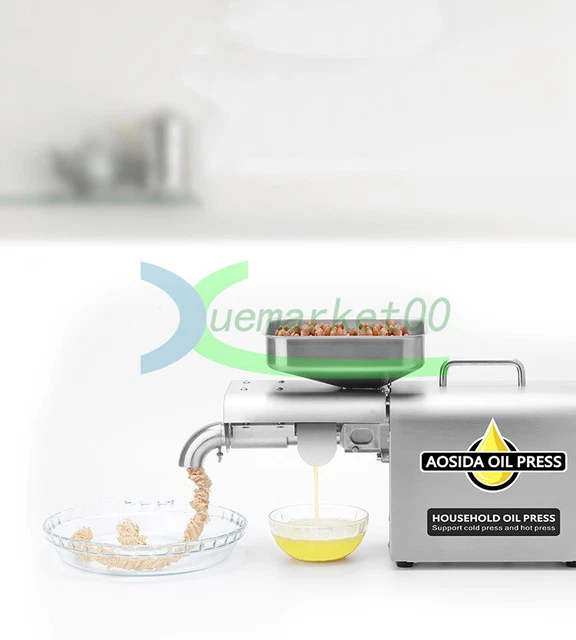 304 Automatic Hot Cold Oil Expeller Olive Kernel Oil Press machine 220/110v