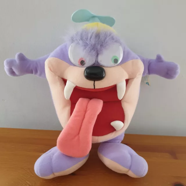 Vintage 1990 Playskool Dizzy Devil Taz Tiny Toon Adventures Plush Soft Toy 33cm