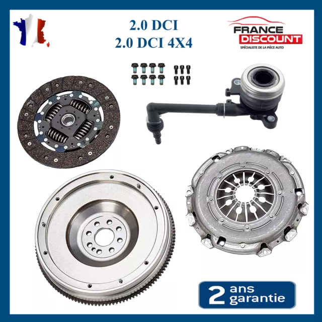 KIT EMBRAYAGE 4 PIECES VOLANT MOTEUR BUTEE pour QASHQAI X-TRAIL 2.0 DCI 4X4 150