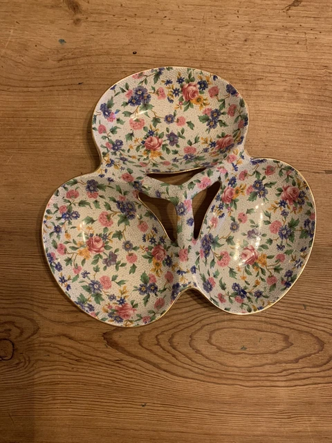 Royal Winton “Old Cottage Chintz” Divided Dish