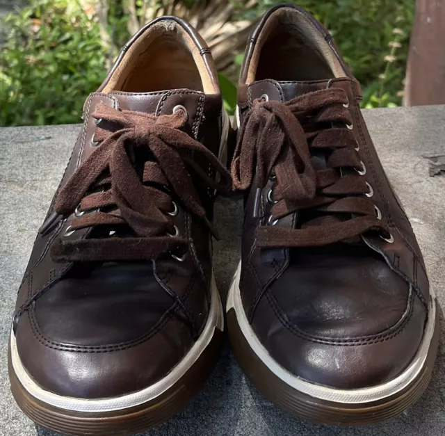 MENS COLE HAAN AIR QUINCY SPORT OXFORDS SNEAKERS SHOES US 8.5M brown C12435