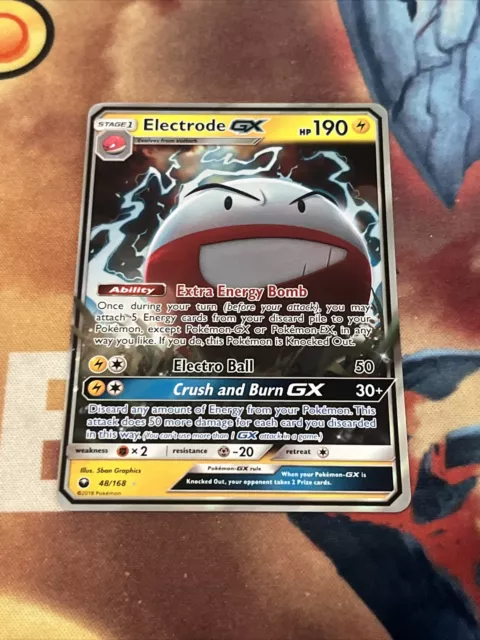 Pokémon TCG Electrode GX Celestial Storm 48/168 Holo Ultra Rare