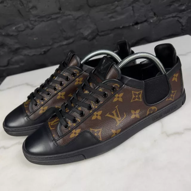 Genuine Louis Vuitton Paris Slalom camo low top sneakers leather made in  Italy