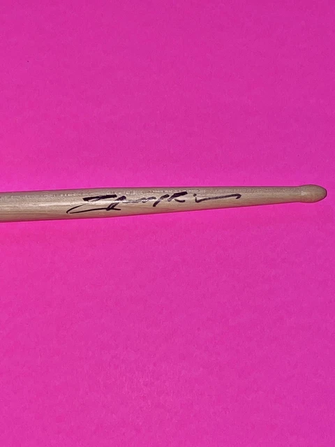 Carl Palmer Asia Emerson Lake & Palm Signed Autograph Drumstick #B *Proof*