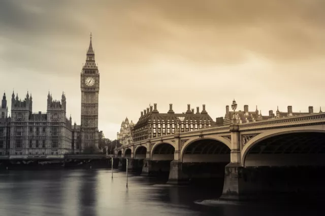 london bridge big ben uk cityscape modern art print photograph large canvas