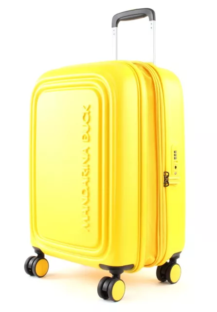 MANDARINA DUCK Logoduck + Expandable Trolley S Trolley Tasche Duck Yellow gelb 2