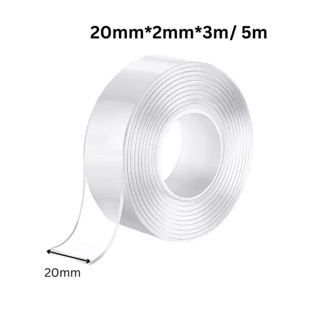 Double Sided Nano Adhesive Tape Clear Mounting Tape Picture Hanging Adhesive