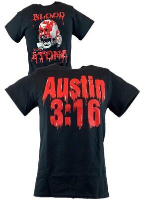 Blood from a Stone Cold Steve Austin Bloody Face Mens Black T-shirt