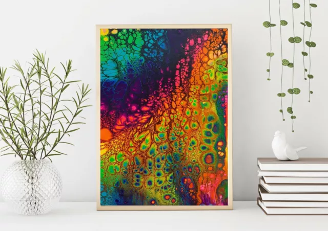 Fluid Art Painting Print | Trippy Art Poster | Psychedelic Art | Abstract Painti