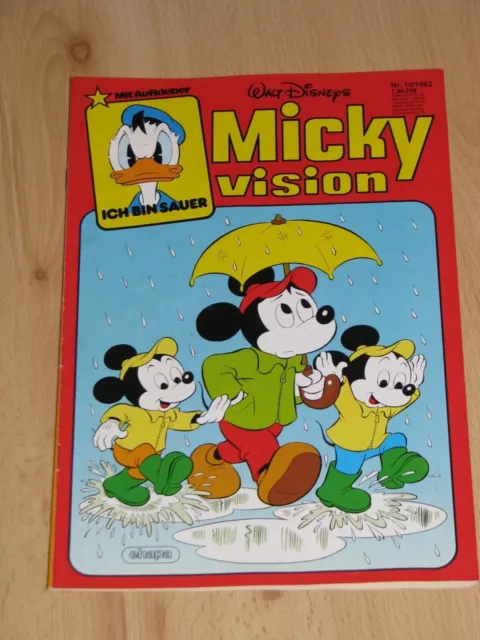 MICKYVISION, Heft Nr. 10 / 1982 mit Aufkleber, Zustand 2, Ehapa Verlag