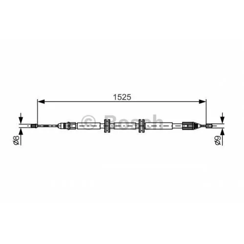 BOSCH 1 987 482 142 - Seilzug, Feststellbremse