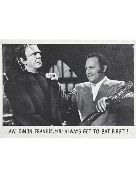 1973 Creature Feature You’ll Die Laughing #98  Frankenstein’s Monster Trade Card