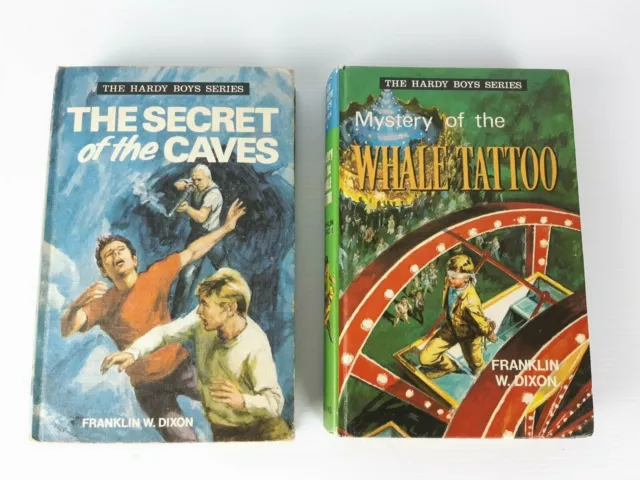 The Hardy Boys Mystery Whale Tattoo Secret Caves Hardcover 1971, 1972 Vintage