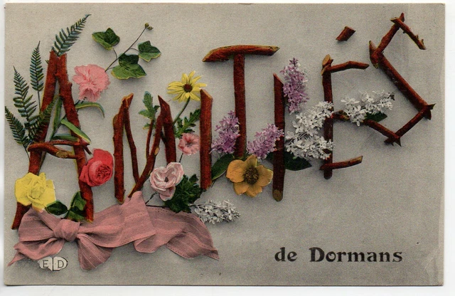 DORMANS - Marne - CPA 51 - carte souvenir - Amities de ...