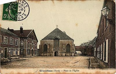 CPA ak Gravelines-nord-place of the Church (422836)