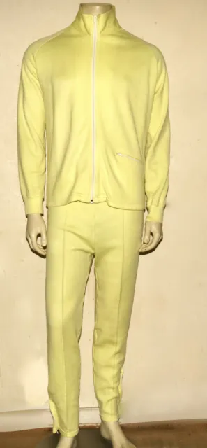 SPEEDO WHITE STAG vintage yellow sports track suit M Japan