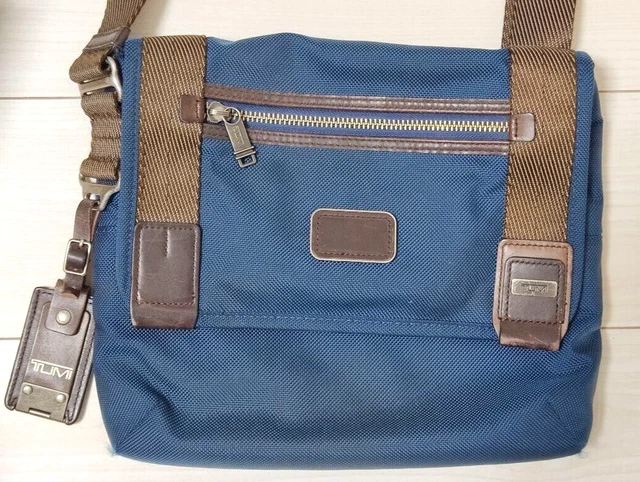 TUMI Shoulder Bag Navy 22371BTH ALPHA BRAVO Beale Mini Messenger Used Japan
