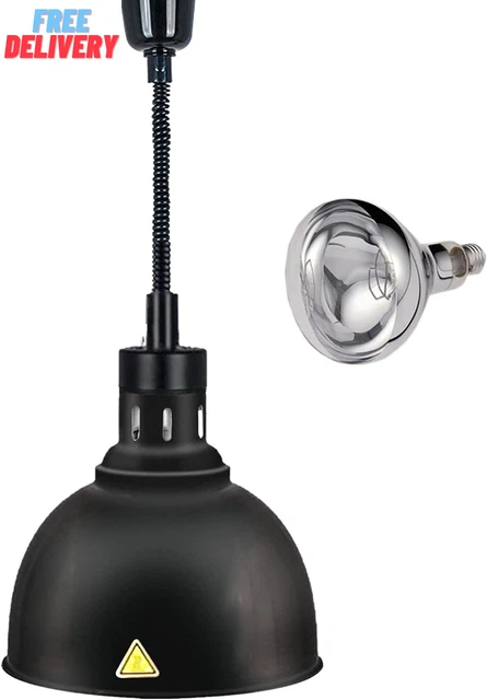 Food Warmer Lamp Food Heat Lamp Warmer Bulb 250W Commercial Food Warmer Adjustab