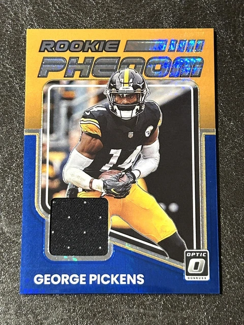 George Pickens 2022 Donruss Optic Rookie Phenom Blue Hyper Prizm #RP-GP Steelers