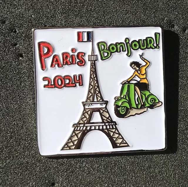 OLYMPIC PIN 2024 Paris BONJOUR 2024 Paris TRADER 9.95 PicClick