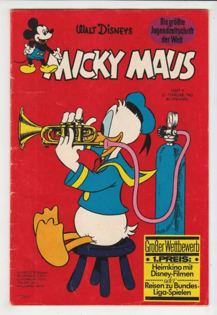 Micky Maus 1965 Nr. 9 Ehapa Verlag im Zustand 2 !!!