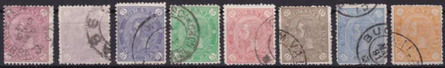 ROMANIA 1890/91 Mi 76/82 No Watermark