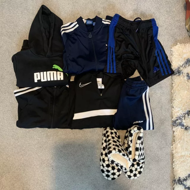 9 Item boys clothes bundle age 6-7-8 -12years Nike Adidas Puma Etc