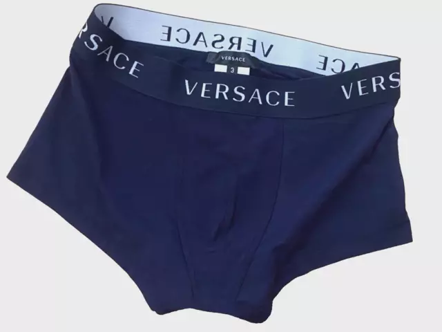 SALE: VERSACE Classic Logo Low-Rise Boxer Size 3 (UK 30"- 32") **NEW** AUU04020