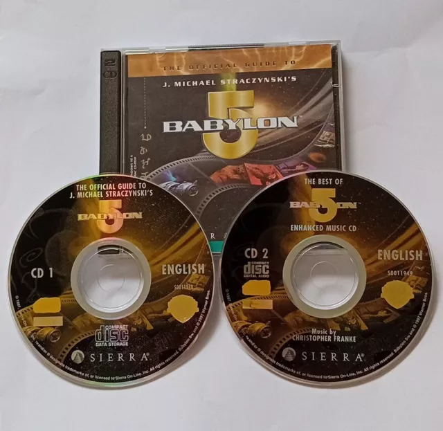 The Official Guide To Babylon 5 PC CD-Rom Sierra 90s Rare Collectable