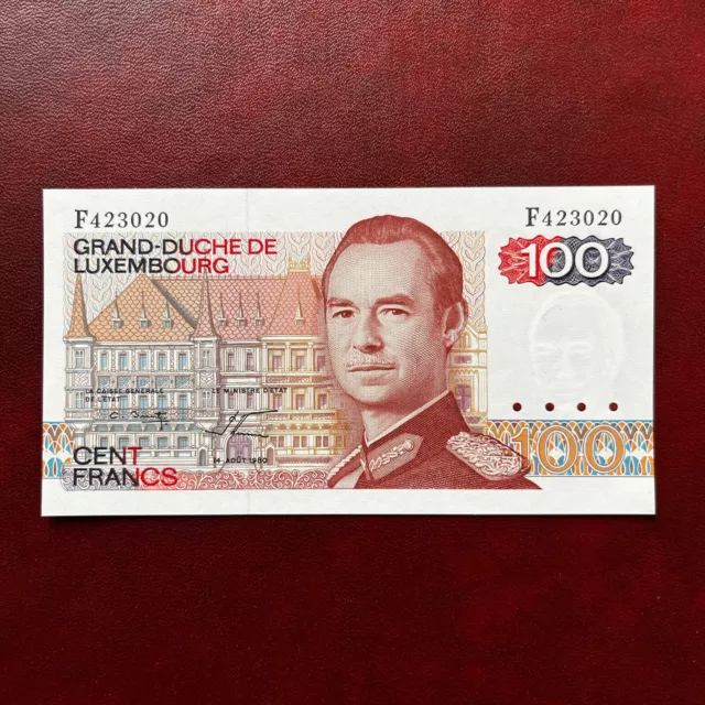 LUXEMBOURG  Billet 100 francs 1980 NEUF Pick57 Grand Duché De Luxembourg  UNC