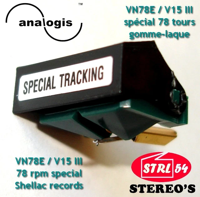 Stylet 78 Tours Analogis N91-3 Pour Cellule Shure M91, DUAL, Etc – Neuf