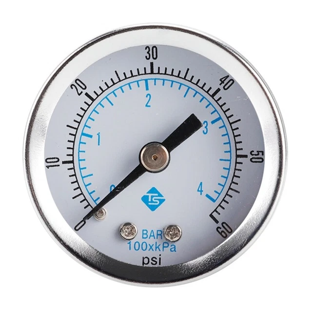 Scale Pressure Gauge Mini Pressure Gauge with Brass Internals- 1/8" Thread
