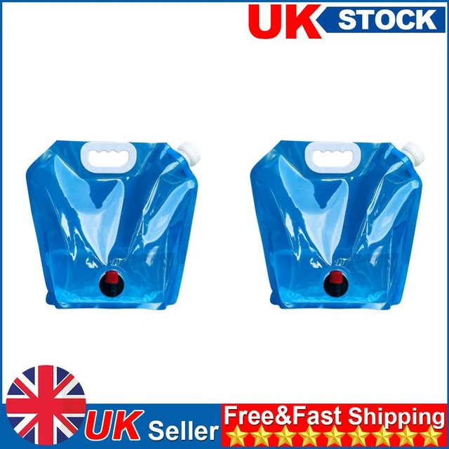 Camping Folding Water Bag No Leakage Water Container with Faucet Pouch (5L)