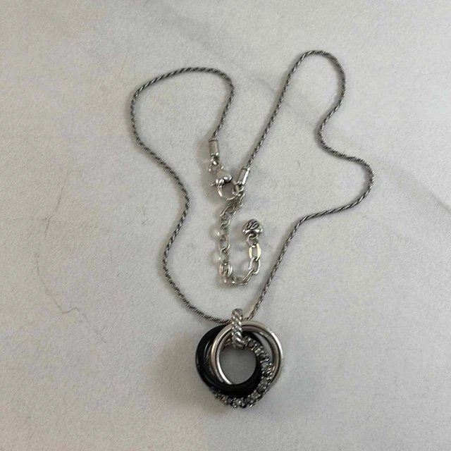 Collar de Cristal Brighton CRYSTAL VOYAGE TRIO Plata Oro Negro Plata