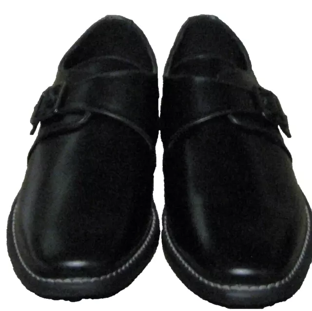 GOLAIMAN MEN'S MONK Strap Shoes...black...size 10.5..Gm13 $10.00 - PicClick