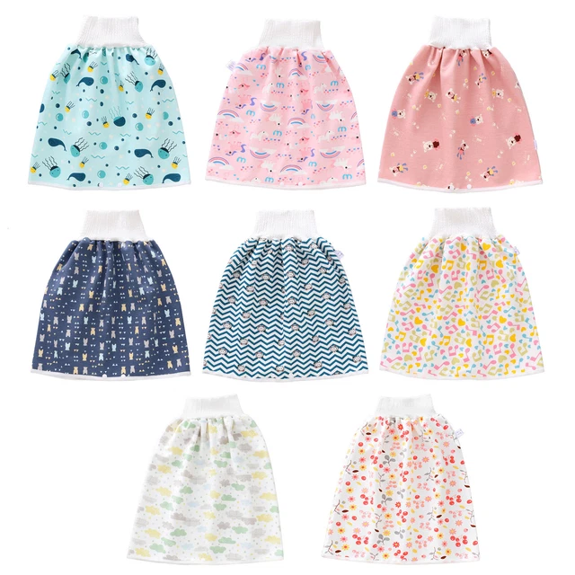 Waterproof Diaper Skirt Cotton Shorts Bed-Wetting Washable Baby Cloth Diaper UK