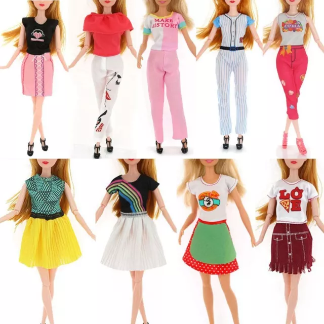 30cm DIY 2021 Casual Wear Girl Clothes Doll Accessories Dolls Dress