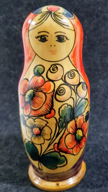 Alte russische Matryoshka • Matrjoschka • Babuschka • 4 Puppen • Gorky Region