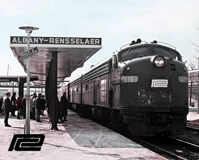 Penn Central Railroad E8 Empire Service Train #71 8" x 10" Sturdy Metal Sign