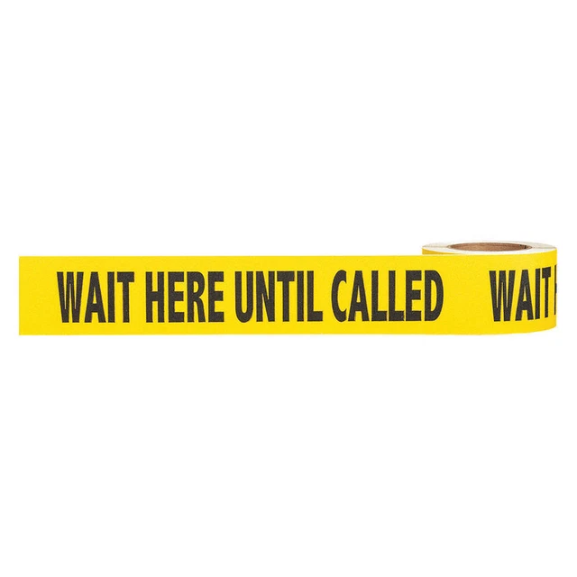GRAINGER APPROVED ZWASWHUC Floor Tape,Black/Yellow,3 inx54 ft,Roll
