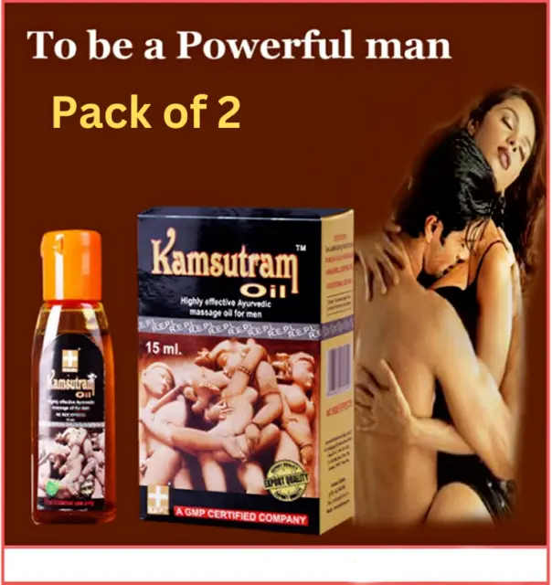 2 X Kamsutram Oil-véritable huile de massage masculine pour plus longtemps,...