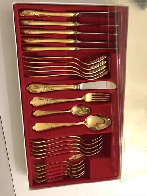 Solingen Besteck 18 10 Hartvergoldet 23 24 Karat SOLINGEN BESTECK 18 10 23/24 Karat hartvergoldet EUR 120,00 - PicClick DE