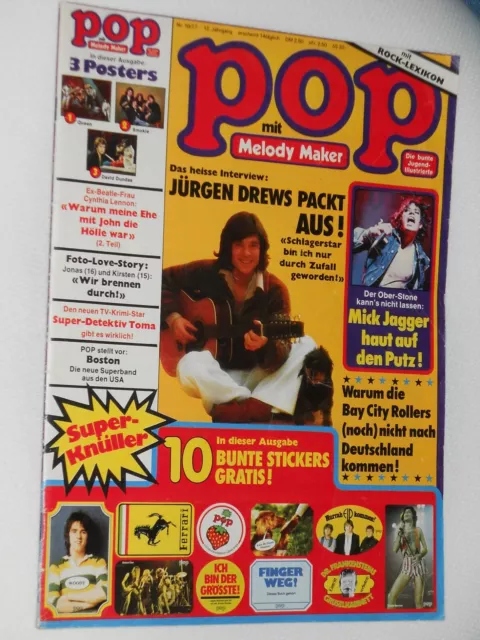 Pop Melody Maker Musikmagazin Nr.10 / 1977: Jethro Tull, Boston, Jürgen Drews,