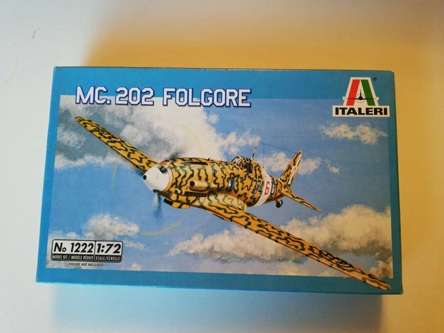 Italeri 1439S – Maquette Avion MC 202 Folgore 1:72 – Kit à Coller – Longueur 12,3 Cm – Détails Fins – À Monter Soi-même
