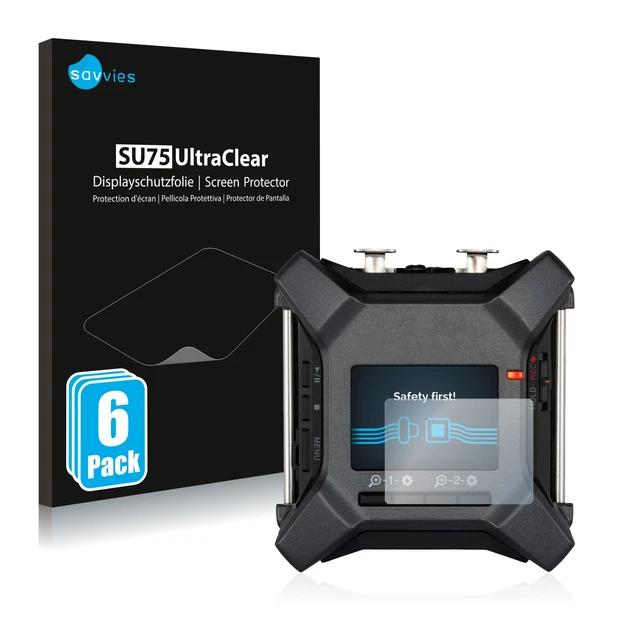 6x Folie für Zoom F3 field recorder Schutzfolie Displayschutz Display Klar
