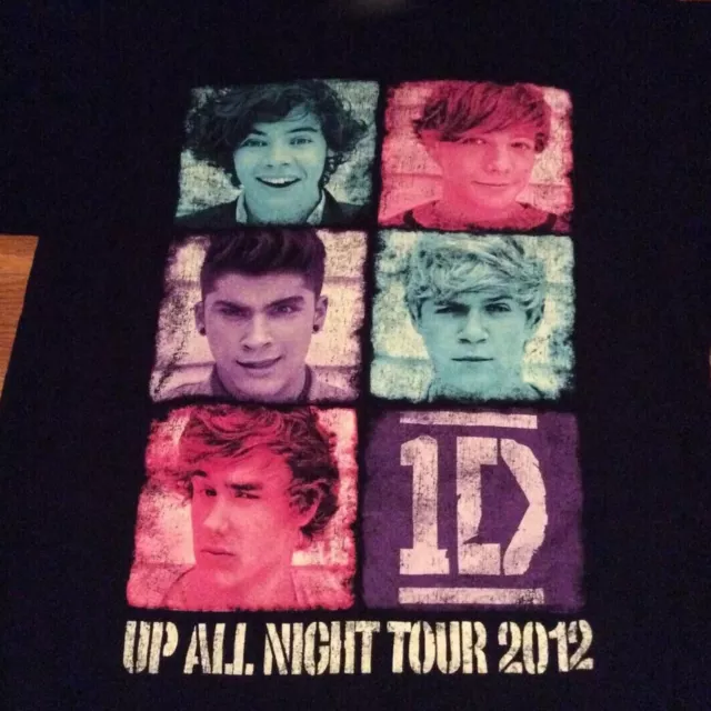 One Direction Up All Night Tour 2012 Boy Band Black All Size Shirt AC615