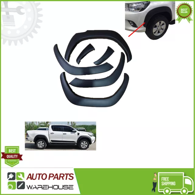 Fit Toyota Hilux Hi Lux Revo 2016 in poi 17-18 Fender razzi passaruota NERO